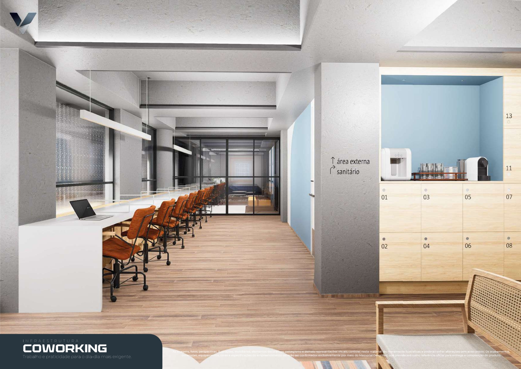 Coworking · Lockers & Café